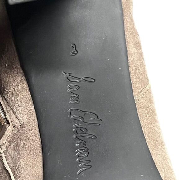 Women’s SAM EDELMAN Kaleb Taupe HEELED FRINGE Bootie Size 8 - Picture 9 of 9